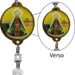 DEZENA PÉROLA COM TULIPA PARA CARRO - APARECIDA