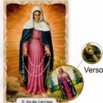 MEDALHA REDONDA DUPLA FACE NOSSA S. DAS LÁGRIMAS