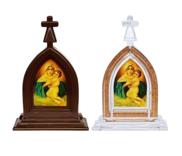 xr:d:DAFdY0lrwt4:17,j:1262738576,t:23032120 CAPELA EM ACRÍLICO MÃE RAINHA COM BASE 12 CM