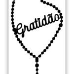 ADESIVO TERÇO PLOTTER GRATIDÃO MÉDIO