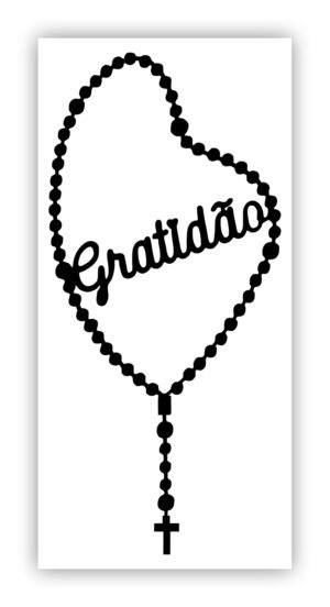 ADESIVO TERÇO PLOTTER GRATIDÃO MÉDIO