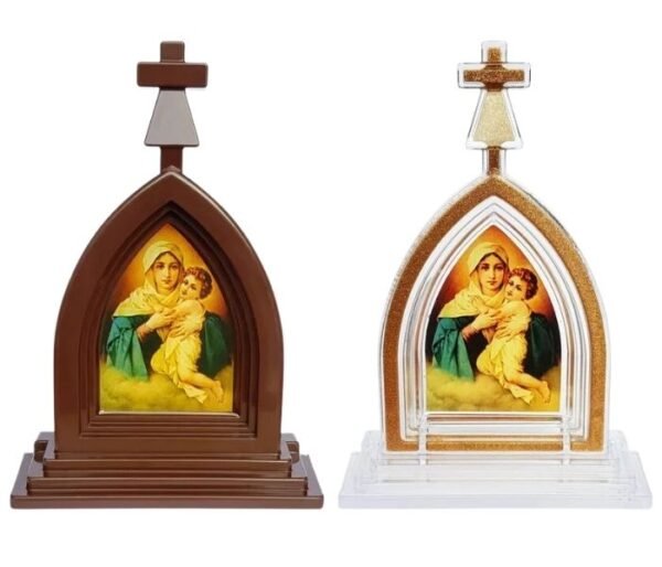 15183498401-ca-25.jpg CAPELA EM ACRÍLICO MÃE RAINHA COM BASE 18 CM