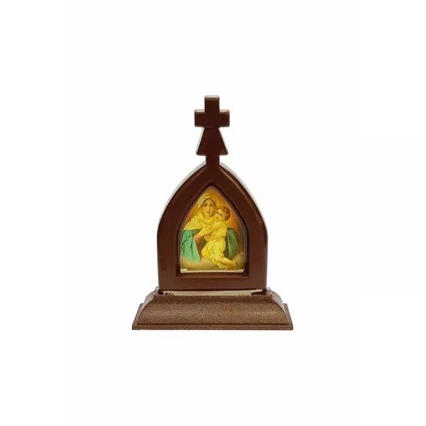 15183501069-ca-27.jpg CAPELA EM ACRÍLICO MÃE RAINHA COM BASE 7 CM