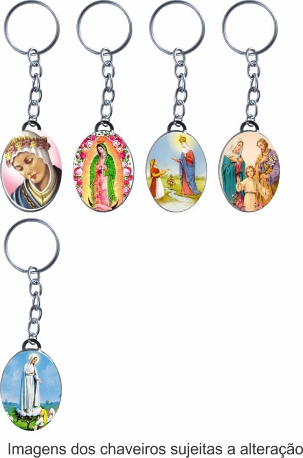 CHAVEIRO OVAL METAL RESINADO