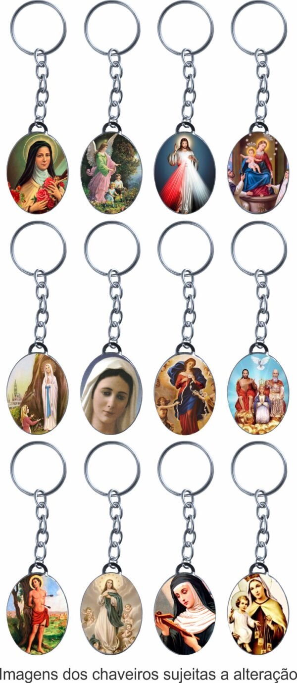 CHAVEIRO OVAL METAL RESINADO