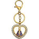 CHAVEIRO NOSSA SENHORA APARECIDA CORAÇÃO COM STRASS IMPORTADO