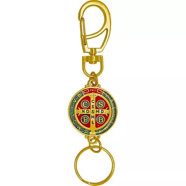 15184818041-ch-123.jpg CHAVEIRO SÃO BENTO MOSQUETÃO COM ARGOLA