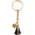 CHAVEIRO APDA STRASS C COROA DOURADO IMP