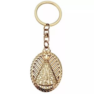 CHAVEIRO NOSSA SENHORA APARECIDA DOURADO VAZADO