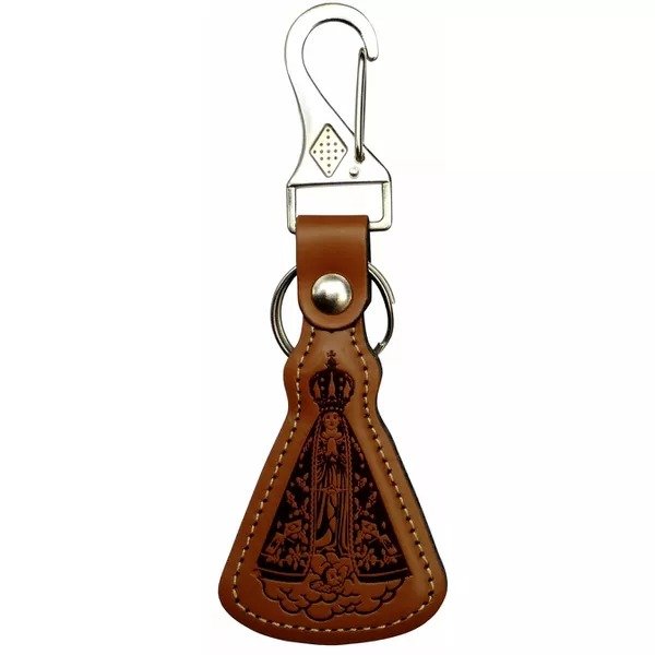 15185468315-ch-83.jpg CHAVEIRO COURO - NOSSA SENHORA APARECIDA