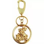 CHAVEIRO SAO JORGE DOURADO VAZADO