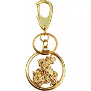 CHAVEIRO SAO JORGE DOURADO VAZADO