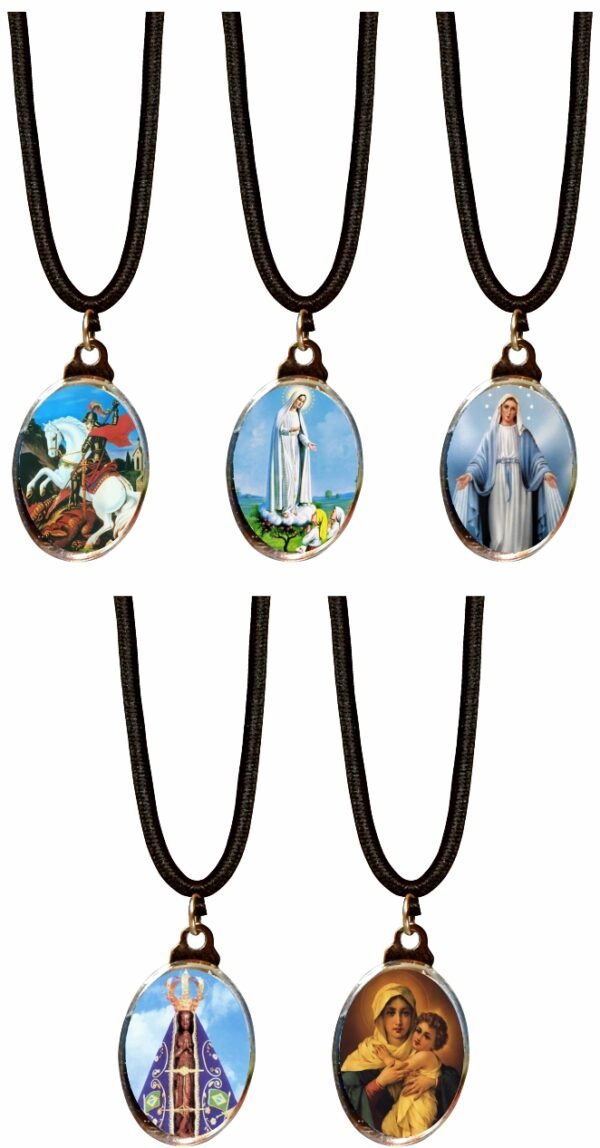 15186166713-co-20.jpg CORDÃO ELÁSTICO COM MEDALHA OVAL NIQUELADA