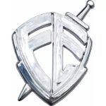 ADESIVO CROMADO ESCUDO FÉ