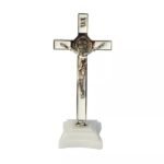 CRUCIFIXO SÃO BENTO COM BASE 12CM