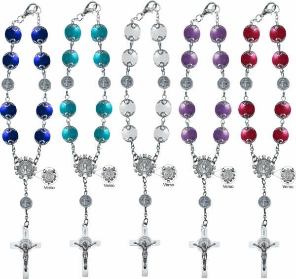 DEZENA PARA CARRO SÃO BENTO 10MM COM TULIPA - CORES SORTIDAS