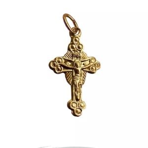 CRUCIFIXO DOURADO RESPLENDOR 2,2 X 1,3 CM