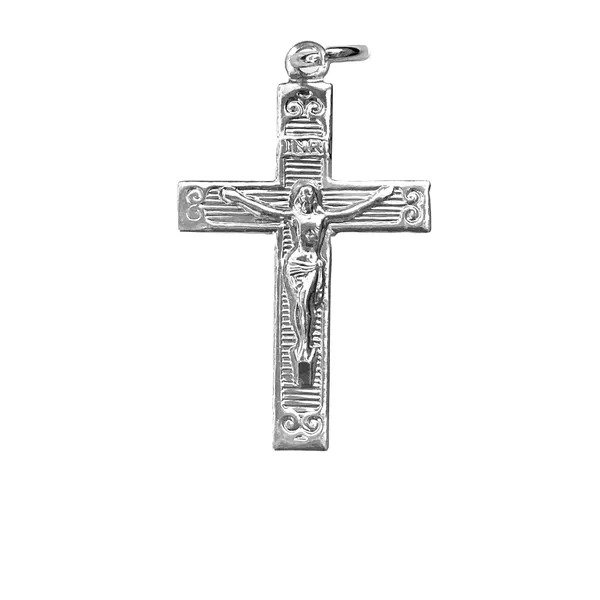 CRUCIFIXO PRATEADO 3,1 X 2 CM