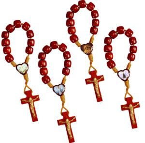 DEZENA DE MADEIRA COM SANTO NO TRIANGULO