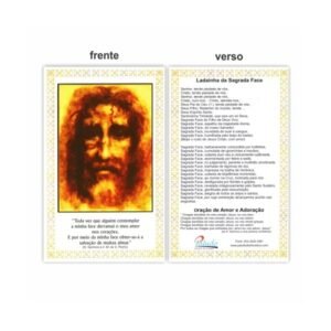 CARTÃO POSTAL SAGRADA FACE 10X15 CM