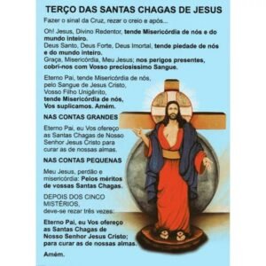 CARTÃO POSTAL DAS SANTAS CHAGAS DE JESUS
