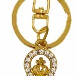 CHAVEIRO N SENHORA APARECIDA DOURADO COM STRASS