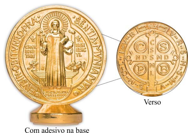 15196078198-di-325.jpg MEDALHÃO DE MESA DOURADO - SÃO BENTO
