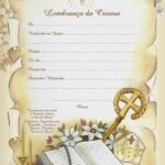 LEMBRANÇA DE CRISMA COM TEXTO