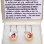 ESCAPULÁRIO MADRE PÉROLA COM CX BÍBLIA