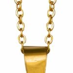 CORRENTE C/ CRUCIFIXO S. BENTO AÇO INOX DOURADO 316