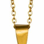 CORRENTE COM CRUCIFIXO AÇO INOX DOURADO