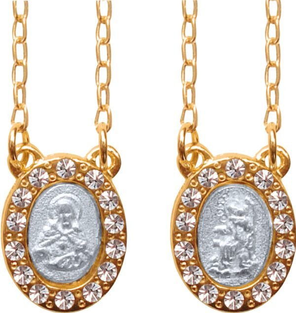 15197748363-fo-112.jpg ESCAPULÁRIO FOLHEADO A OURO STRASS F27M