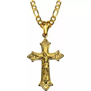 CORRENTE COM CRUCIFIXO 3,3X2,2CM F OURO