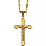 CORRENTE COM CRUCIFIXO 4.3X2,5CM F OURO