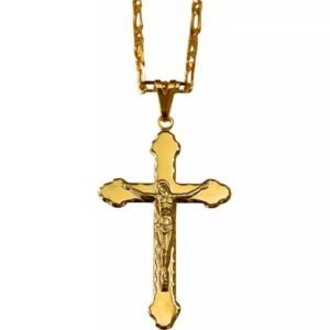 CORRENTE COM CRUCIFIXO 4.3X2,5CM F OURO