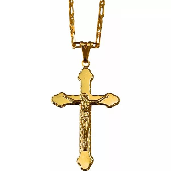 CORRENTE COM CRUCIFIXO 4.3X2,5CM F OURO