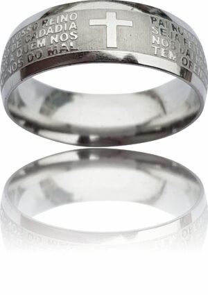 ANEL PAI NOSSO AÇO INOX