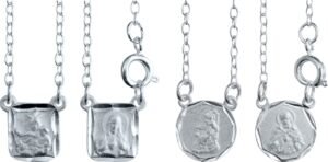 ESCAPULÁRIO FOLHEADO PRATA VÁRIOS MODELOS