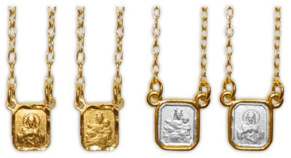 ESCAPULÁRIO FOLHEADO A OURO VÁRIOS MODELOS