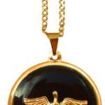 GARGANTILHA FOLHEADA A OURO ESPIRITO SANTO MF2