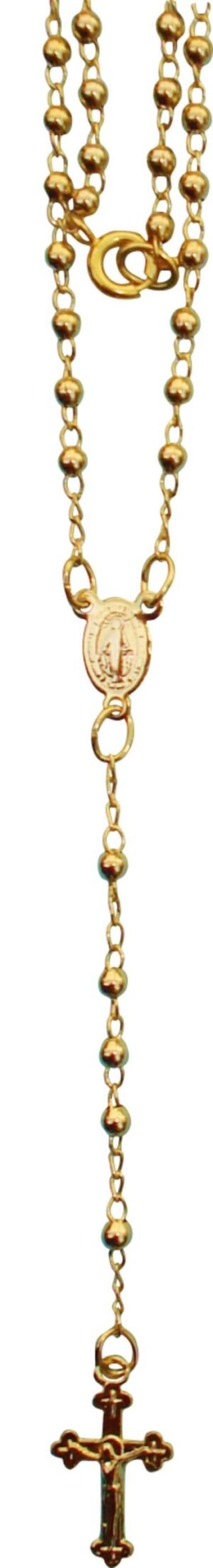 TERÇO PESCOÇO DOURADO