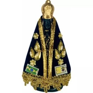 IMAGEM APARECIDA MANTO COM CAIXA 12 CM
