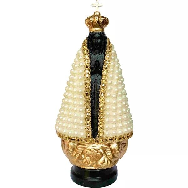 IMAGEM APARECIDA 18 CM COM PÉROLA