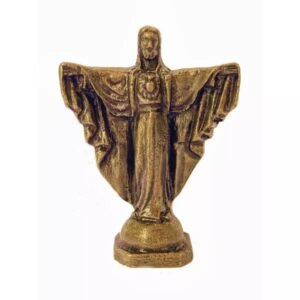 15199915210-im-80.jpg IMAGEM OURO VELHO 5,5CM JESUS DE BRAÇOS ABERTOS