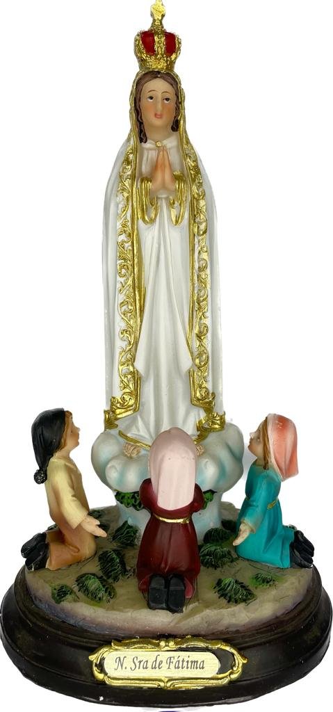 15200389657-ir-111.jpg IMAGEM N. SENHORA DE FÁTIMA COM PASTORES 20CM