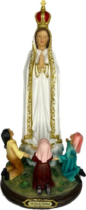 15200391032-ir-112.jpg IMAGEM N. SENHORA DE FÁTIMA COM PASTORES 30CM