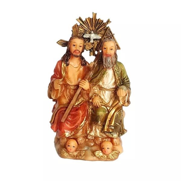 IMAGEM DE RESINA SANTÍSSIMA TRINDADE 8 CM