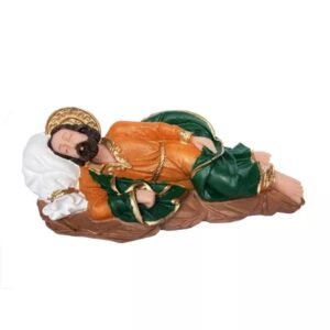 IMAGEM EM RESINA SÃO JOSÉ DORMINDO 15,5CM