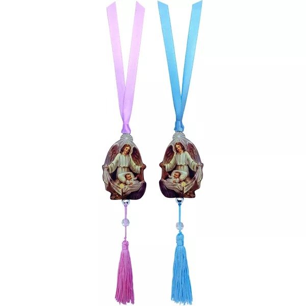 MEDALHÃO DE BERÇO MDF 9X5 CM