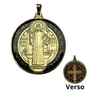 MEDALHA SÃO BENTO RESINADA 30 MM